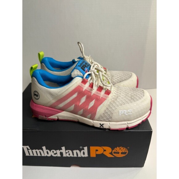 .6052 Timberland Pro White/Pink Hover Spring US-9 Womens - Picture 1 of 5